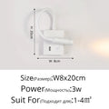 DecorBites™ LED Bedside Wall Lamp with USB Port & Switch - Modern Nordic Design