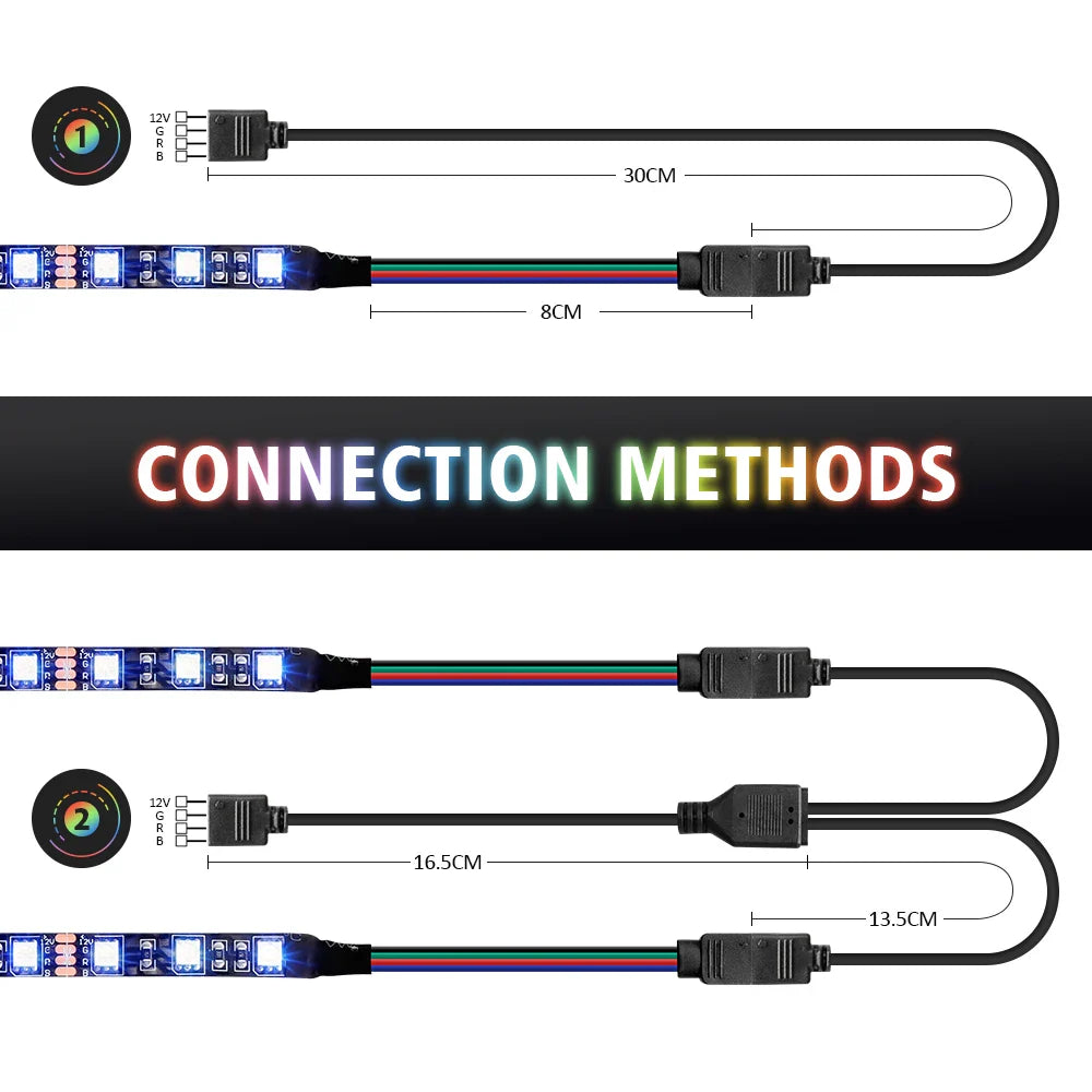 12V RGB LED Strip for PC Case | Motherboard Sync Lighting