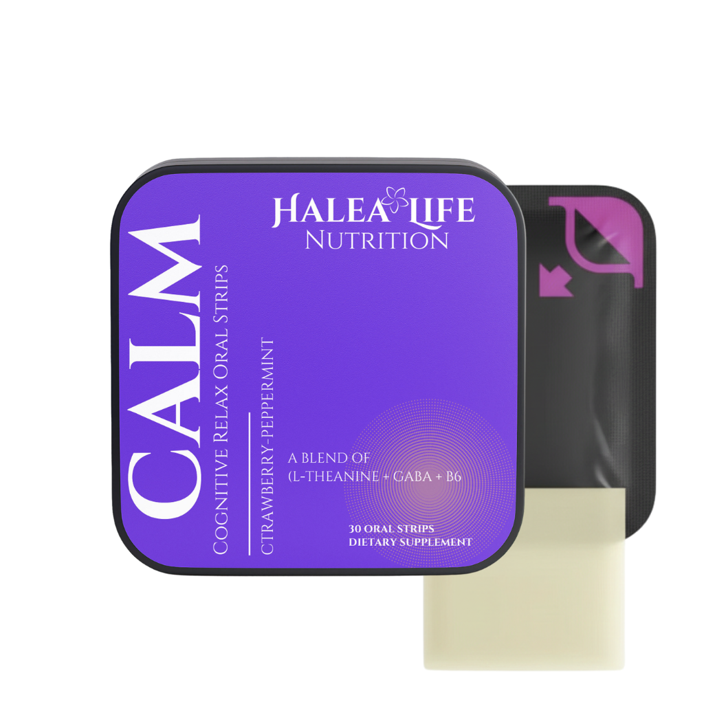 Calm & Focus Dissolvable Strips - L-Theanine, GABA & Vitamin B6