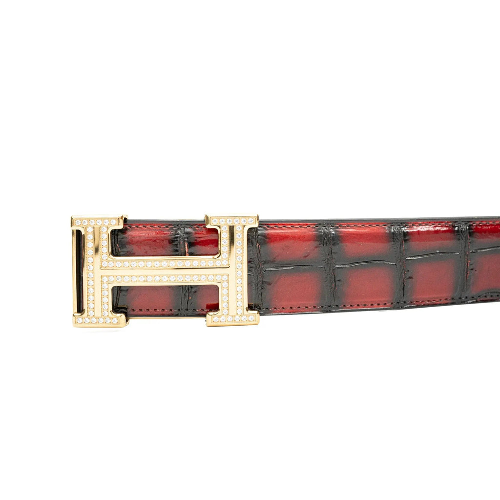 Handcrafted Alligator Leather Belts DVG66