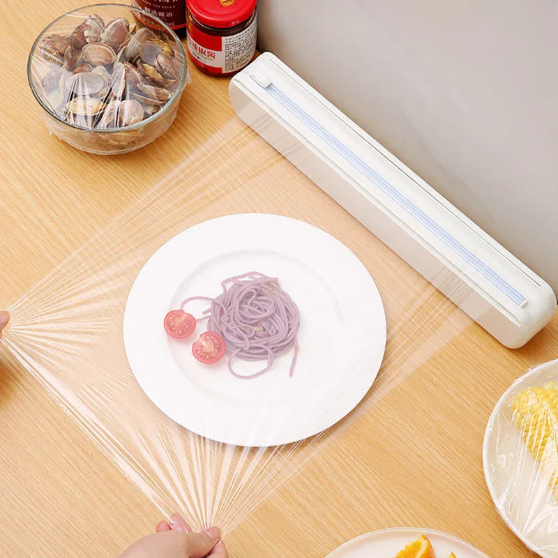 DecorBites™ Cling Film Dispenser Cutter Divider Box - Practical Kitchen Accessories
