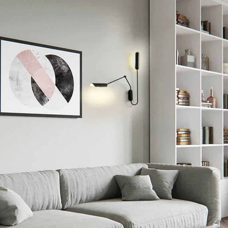 DecorBites™ Adjustable Retro Wall Lamp with Long Arm and LED E27 Light
