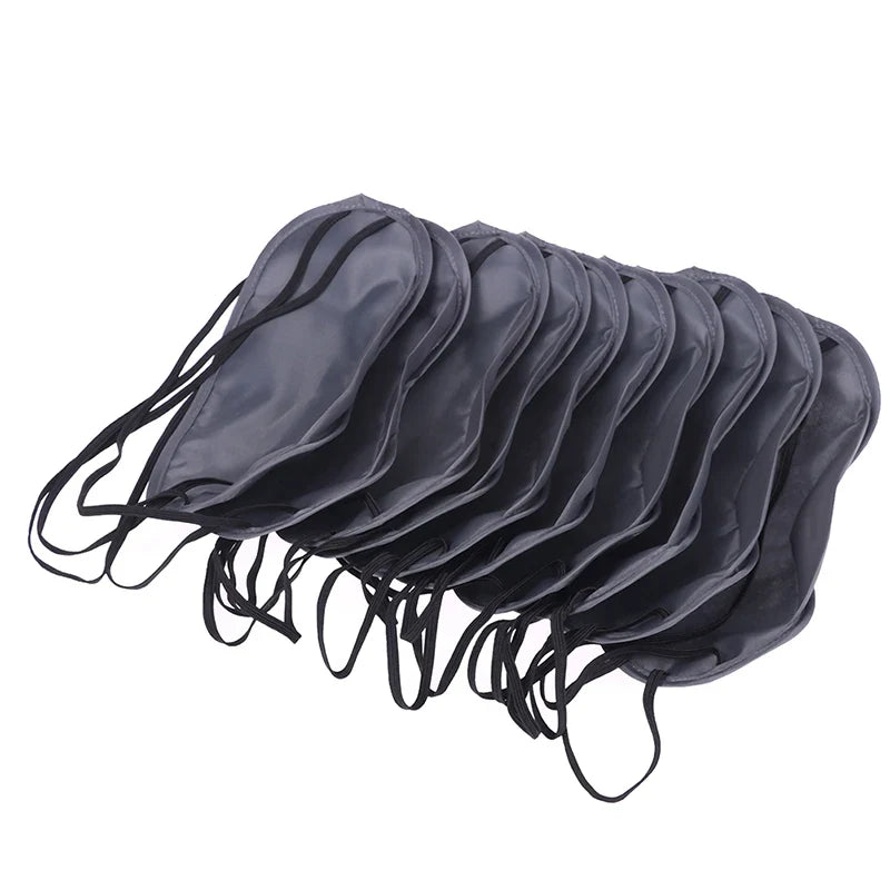 10 Pcs Comfortable Sleep Eye Mask | Light Blocking Blindfold for Travel & Night Sleep