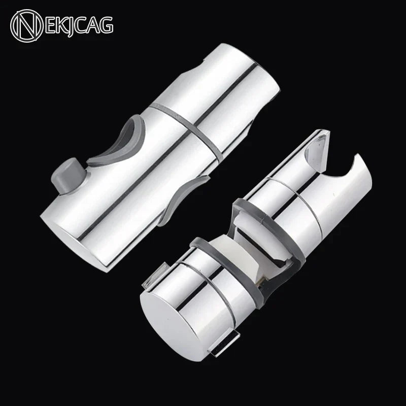 DecorBites™ Adjustable Slider Shower Head Holder Bracket Chrome Mounting Accessory