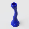 Hilma Tall Blue Porcelain Candle Holder