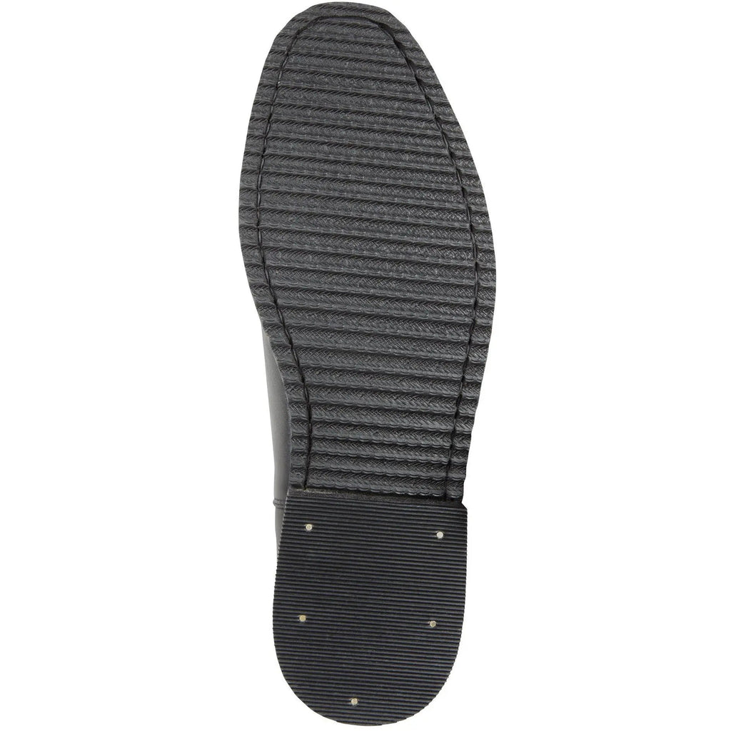 Huntley Equestrian Adult Classic Black Leather Zipper Paddock Boot