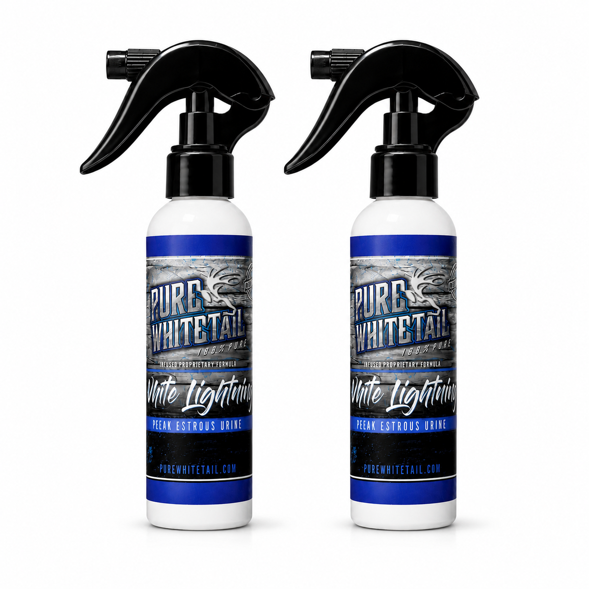 Double Pack - 4oz White Lightning Peak Estrous | Premium Doe Estrous Scent for Serious Whitetail Hunters