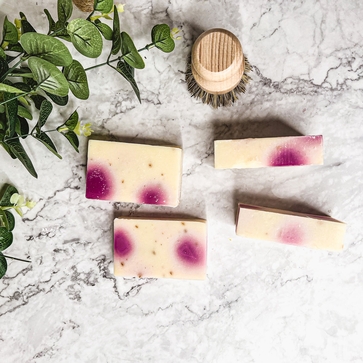 Petal Dance Rose Petal Soap Bar - Sweet Floral Musk Scent, Handmade Bath Soap
