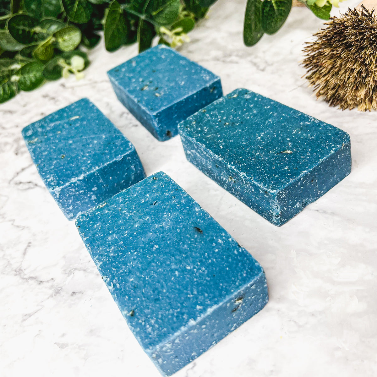 Blueberry Oatmeal Sea Salt Exfoliating Soap Bar With Ground Oats Gentle Blueberry Scent