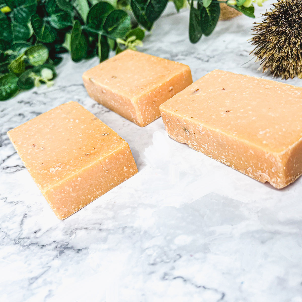 Peach Tea Exfoliating Body Scrub Soap - Sea Salt Oatmeal Sweet Citrus Scent