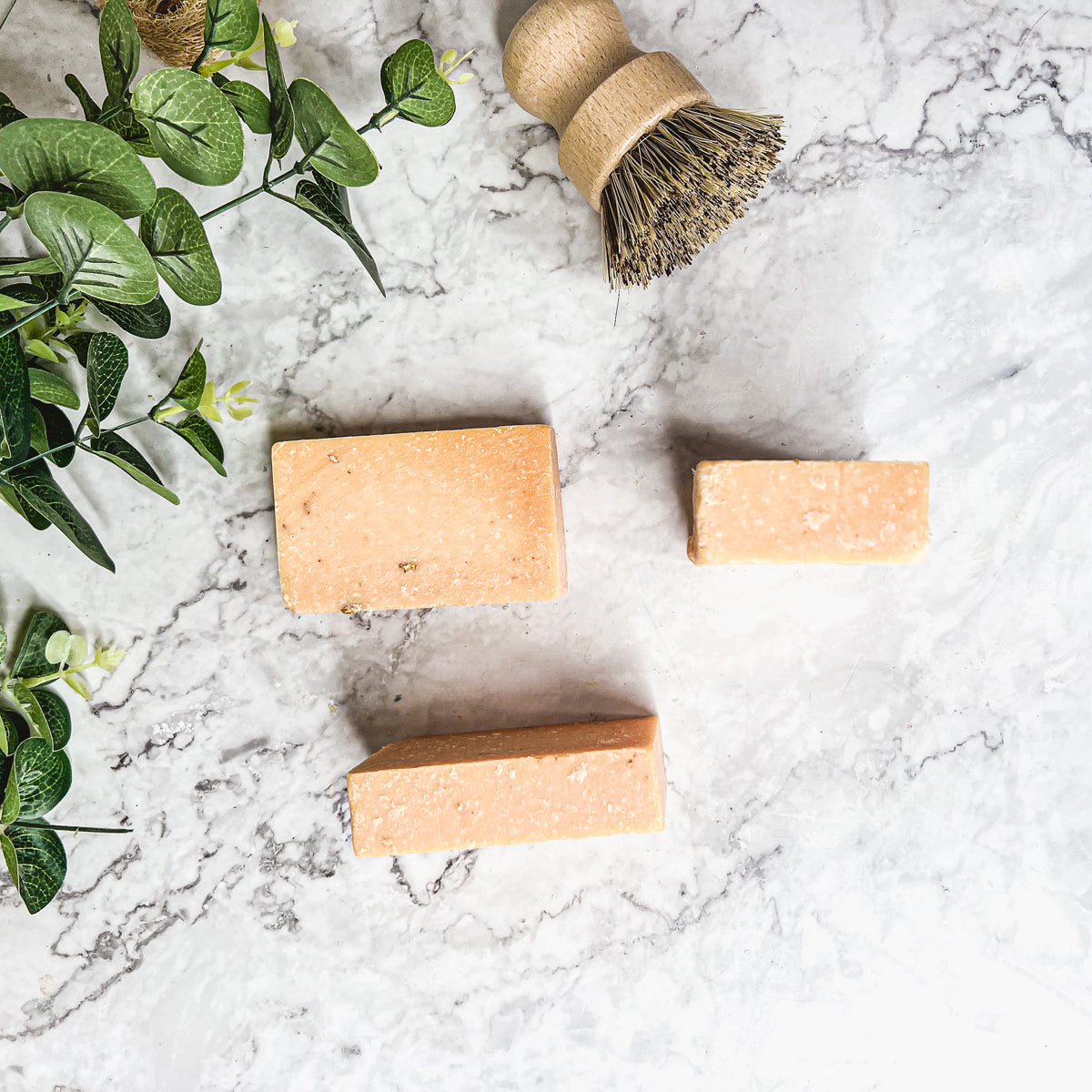 Peach Tea Exfoliating Body Scrub Soap - Sea Salt Oatmeal Sweet Citrus Scent