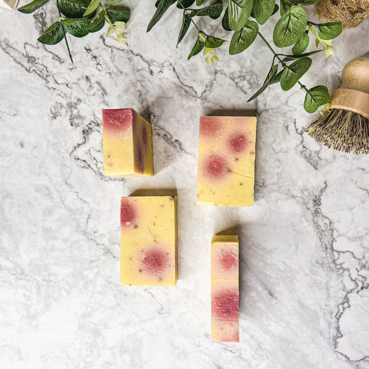Honeysuckle Rose Petal Soap 4.5oz Organic Cold Pressed Handmade Fragrance
