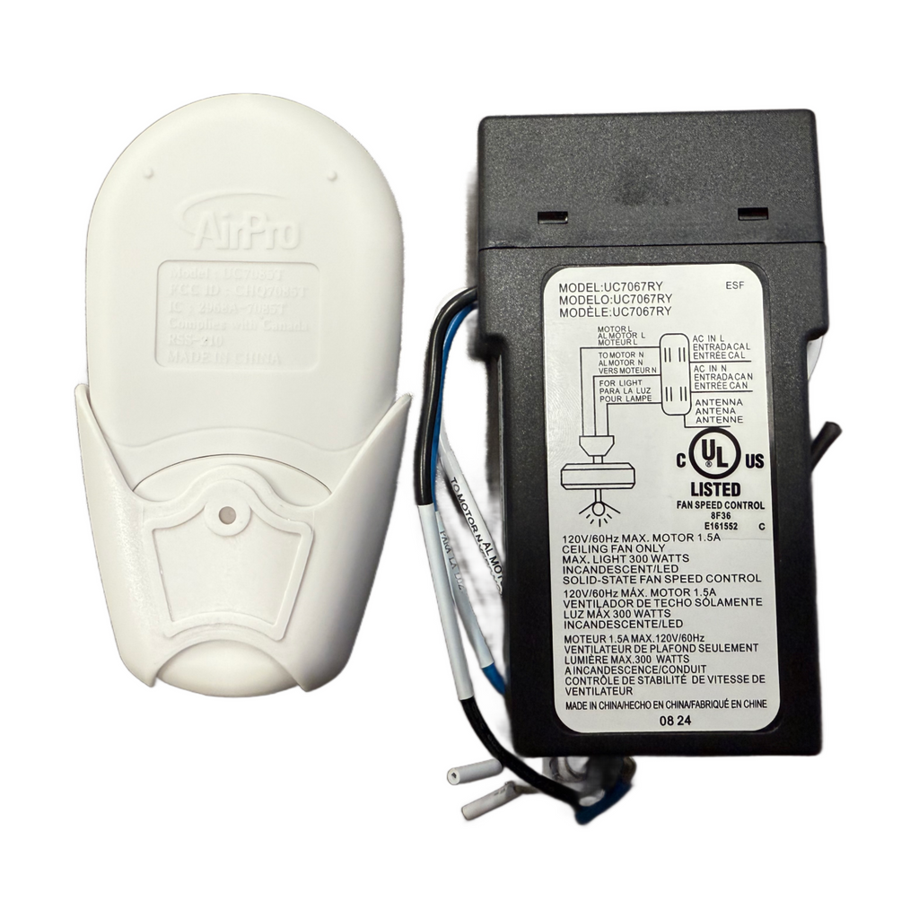 Substitute for Progress Lighting 3-Speed Remote Control Kit - P2662-01 [63T-AC83T-KIT]
