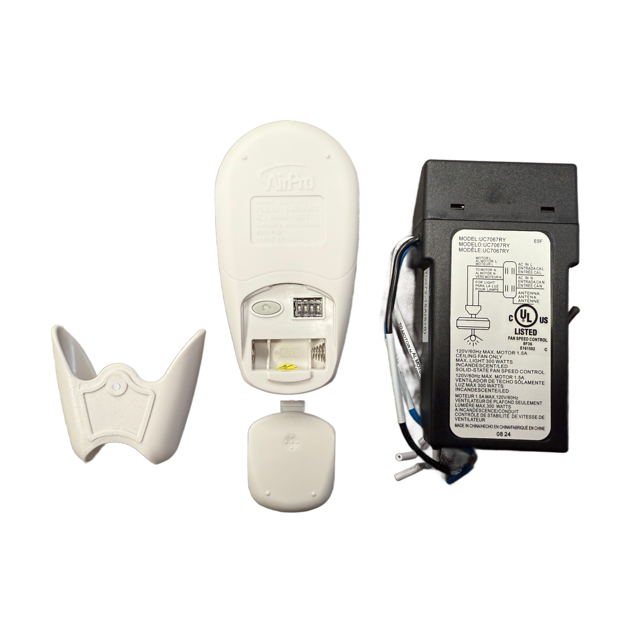 Substitute for Progress Lighting 3-Speed Remote Control Kit - P2662-01 [63T-AC83T-KIT]