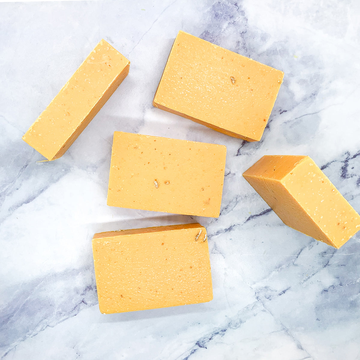 Peach Tea Exfoliating Body Scrub Soap - Sea Salt Oatmeal Sweet Citrus Scent