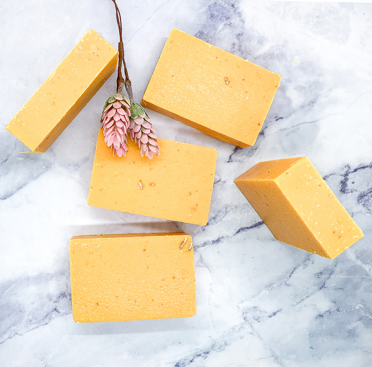 Peach Tea Exfoliating Body Scrub Soap - Sea Salt Oatmeal Sweet Citrus Scent