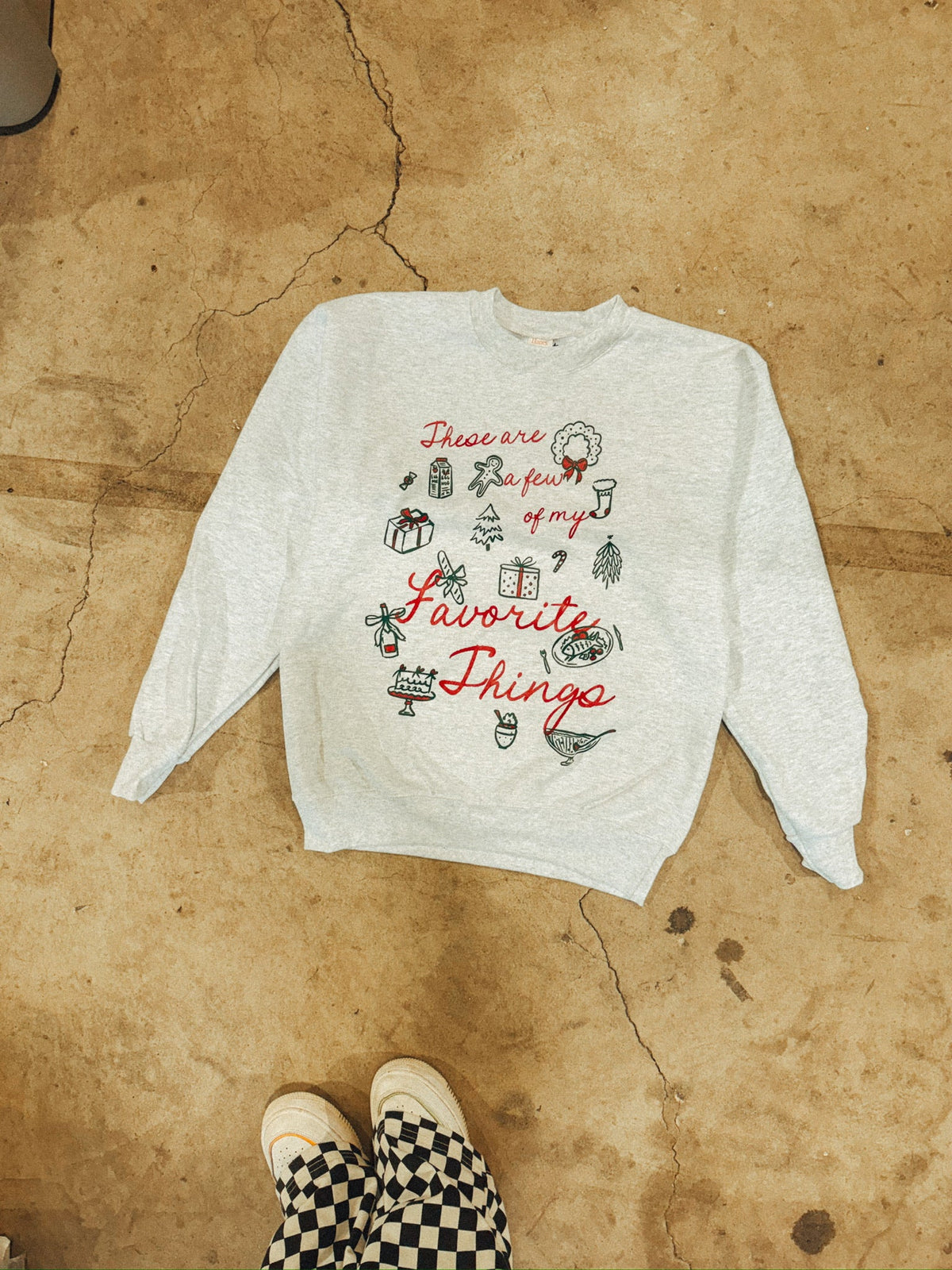 Underground Original Design: A Few of My Favorite Things, Holiday Boxy Cotton Sweatshirt