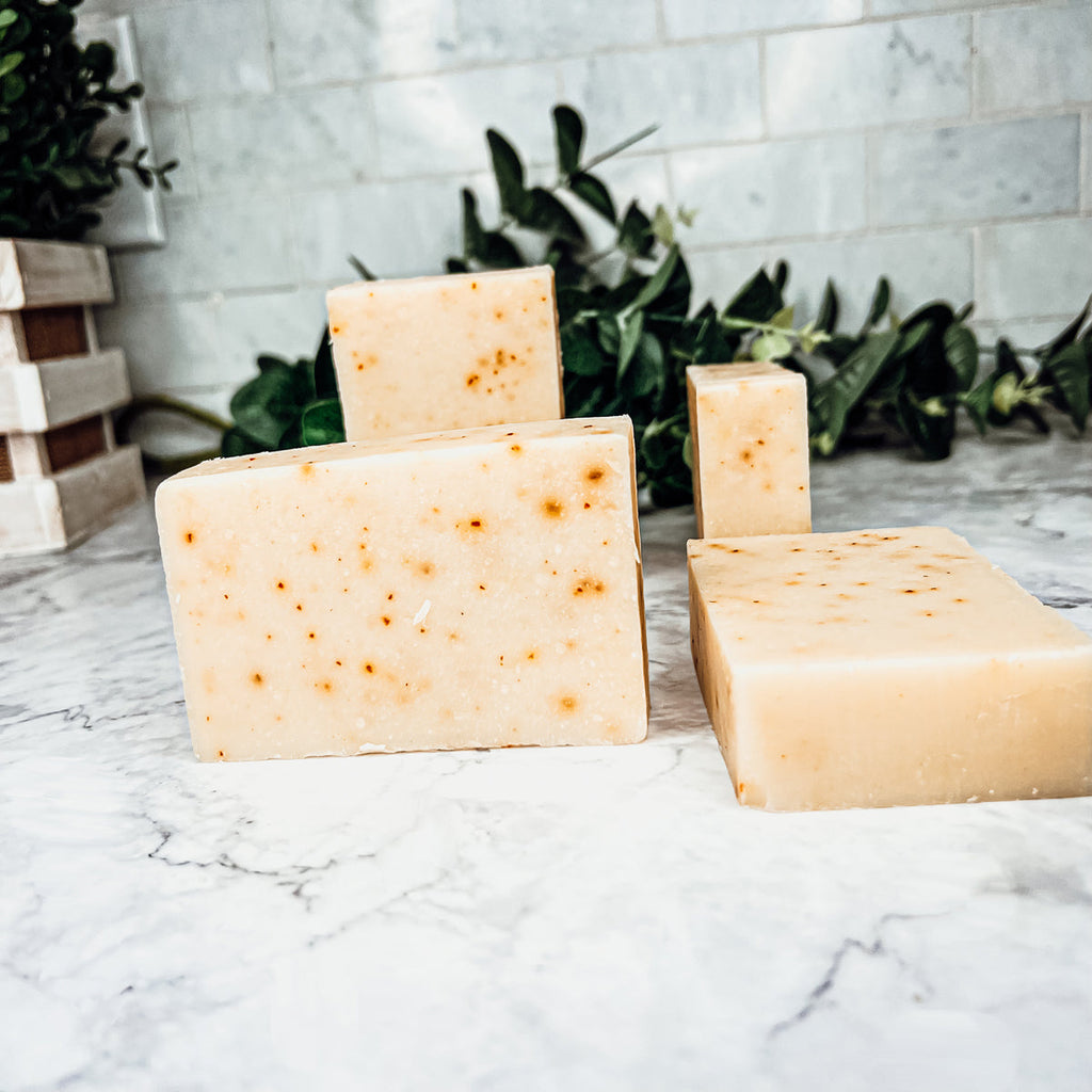 Natural Olive Pomace Carrot Sunflower Citrus Moisturizing Soap Bar Handmade