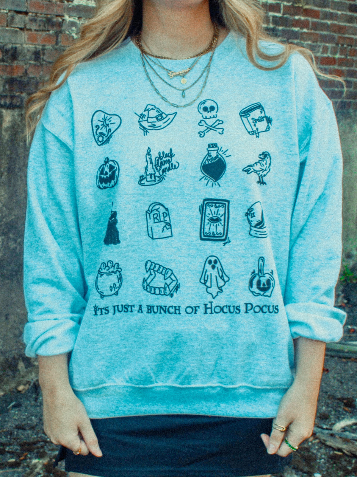 Underground Original Design: Bunch of Hocus Pocus Boxy Cotton Sweatshirt