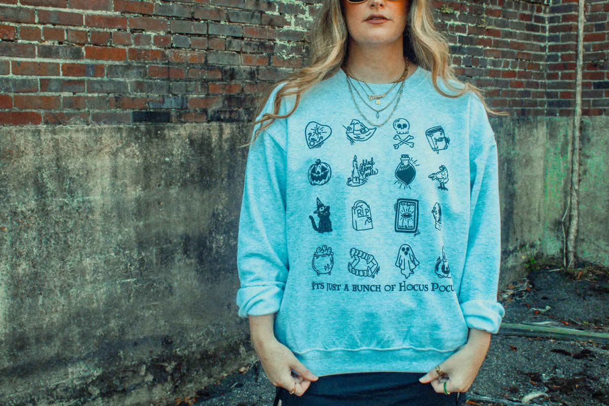 Underground Original Design: Bunch of Hocus Pocus Boxy Cotton Sweatshirt