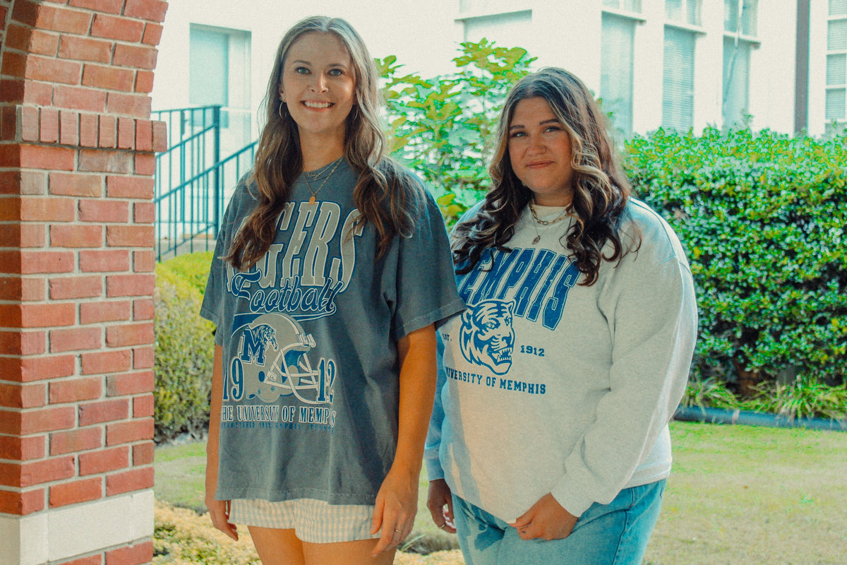 Underground Original Design: University of Memphis Tigers Boxy Cotton Sweatshirt