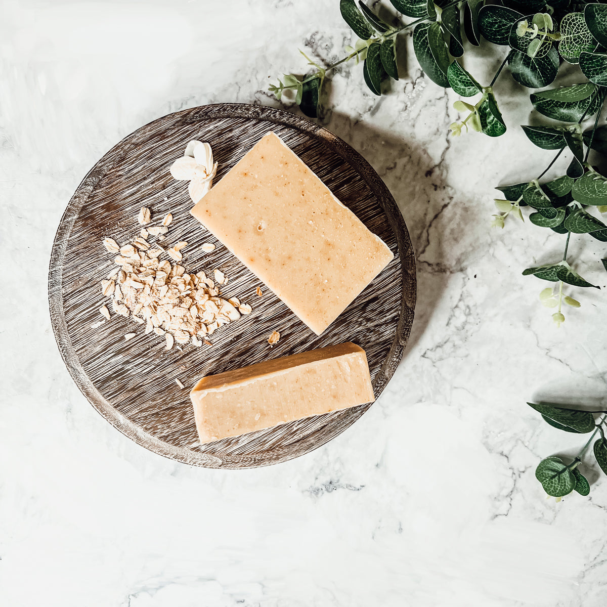 Oatmeal Spice Soap Bar - Gentle Sweet Oatmeal Scent, Mild Fall Fragrance