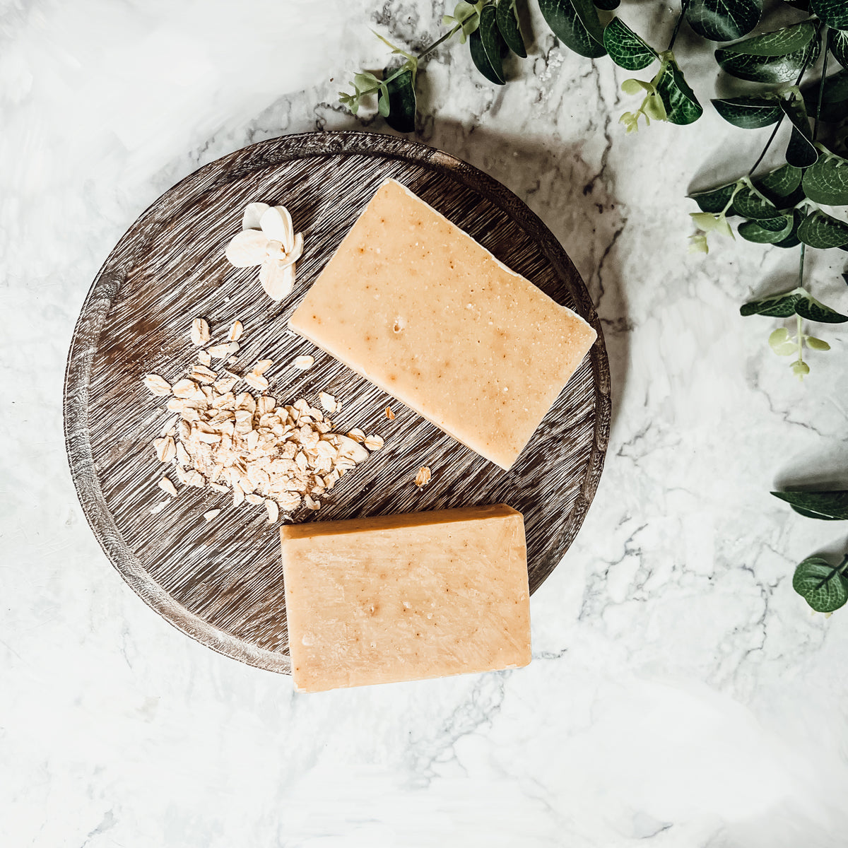 Oatmeal Spice Soap Bar - Gentle Sweet Oatmeal Scent, Mild Fall Fragrance