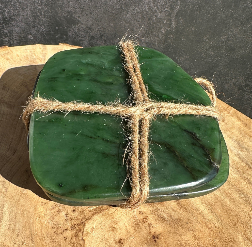 Jade Coasters, Set of 4