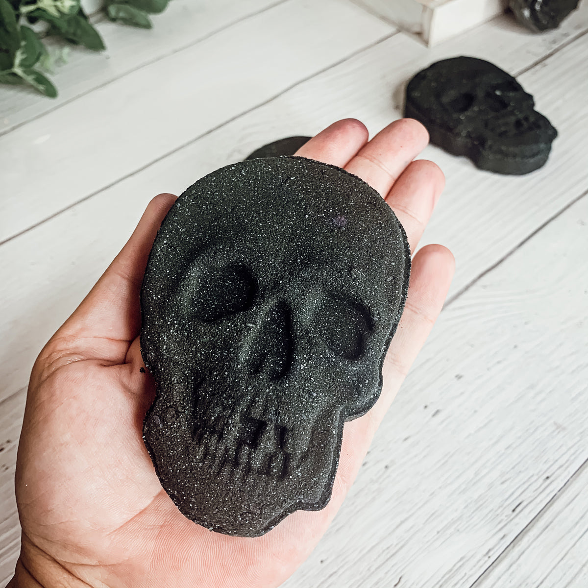 Halloween Skull Bath Bomb 5oz - Large Eucalyptus Spearmint Unisex Favor