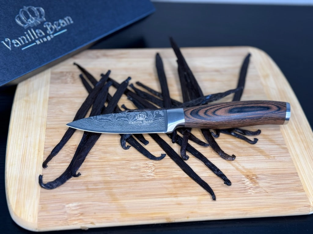 Stainless Steel Paring and Peeling Knife - 3.5" or 5" Blade - Vanilla Bean Kings