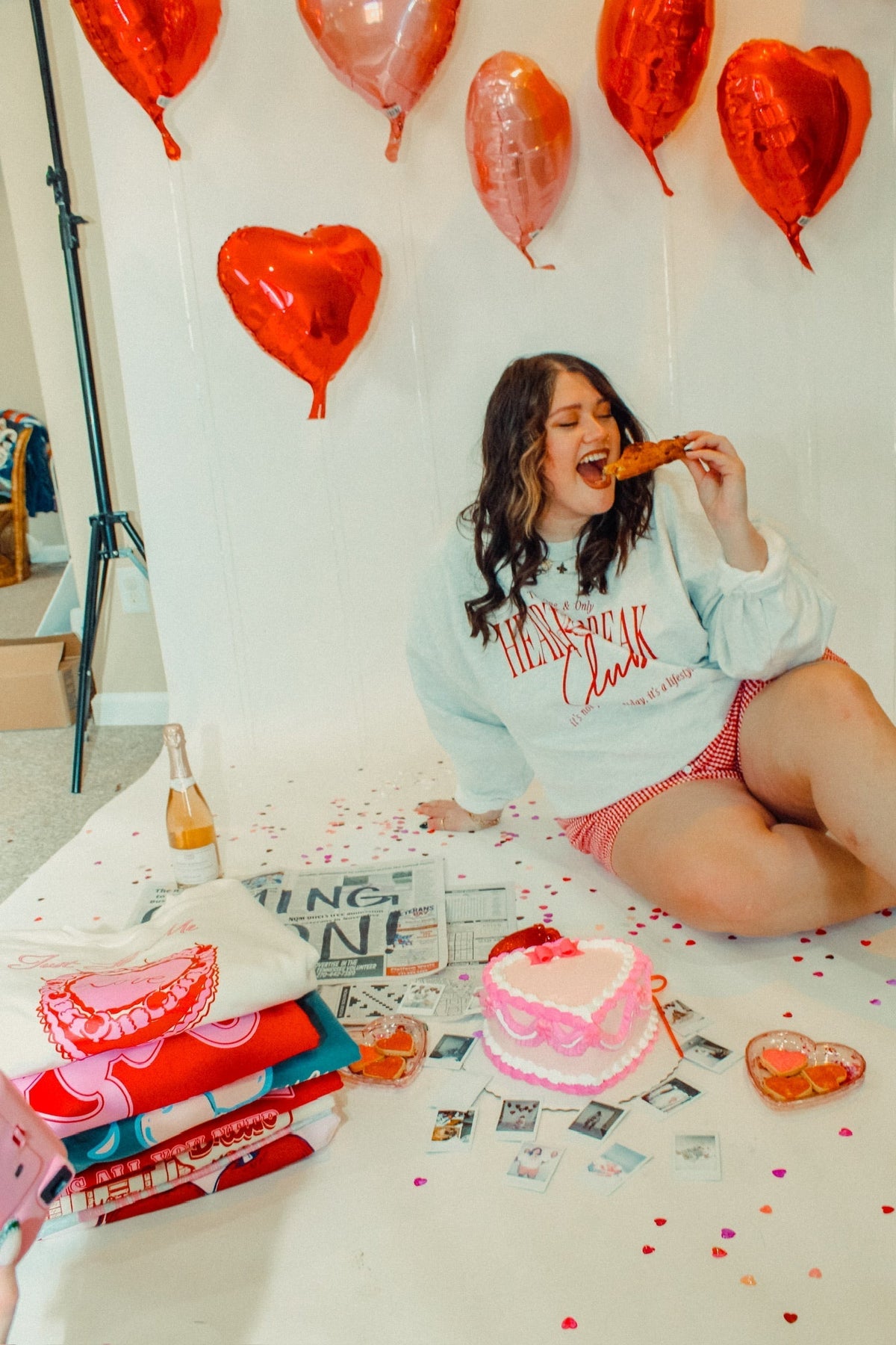 Underground Original Design: Heart Beak Club Boxy Cotton Sweatshirt