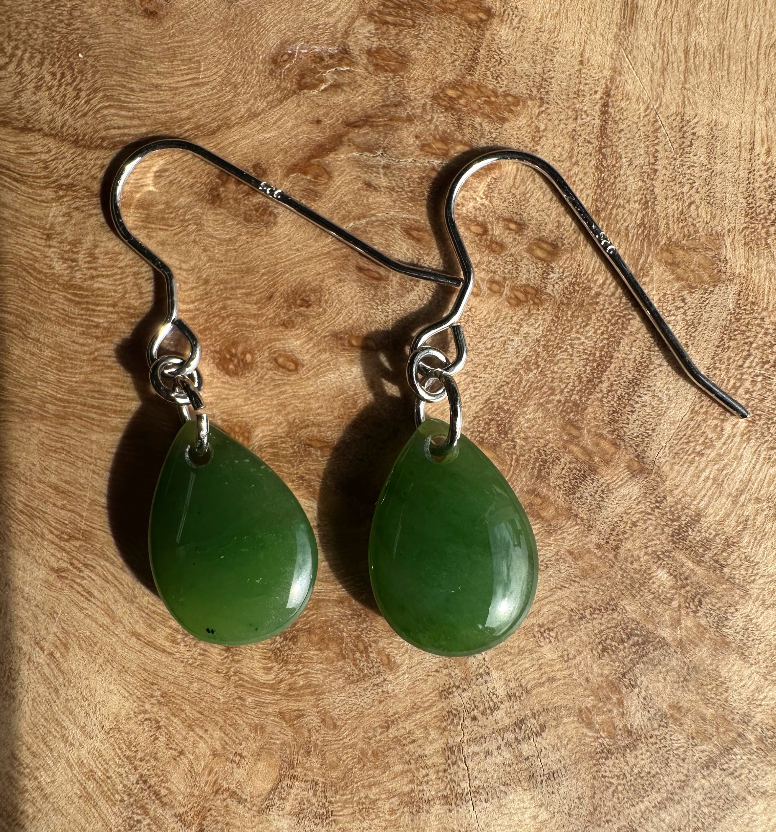 Canadian Jade Earrings, 10x14mm