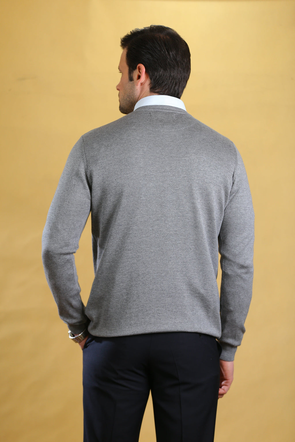 The caravan crewneck(Pure platinum)