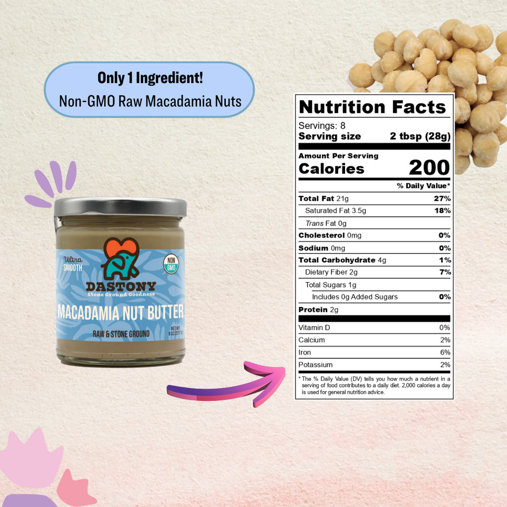 NON-GMO Macadamia Nut Butter