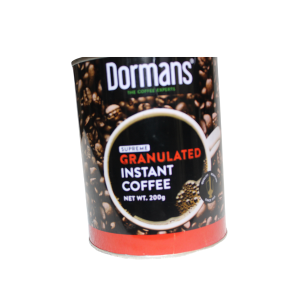 Dormans Supreme Granulated Instant Coffee 200g front package on white background 