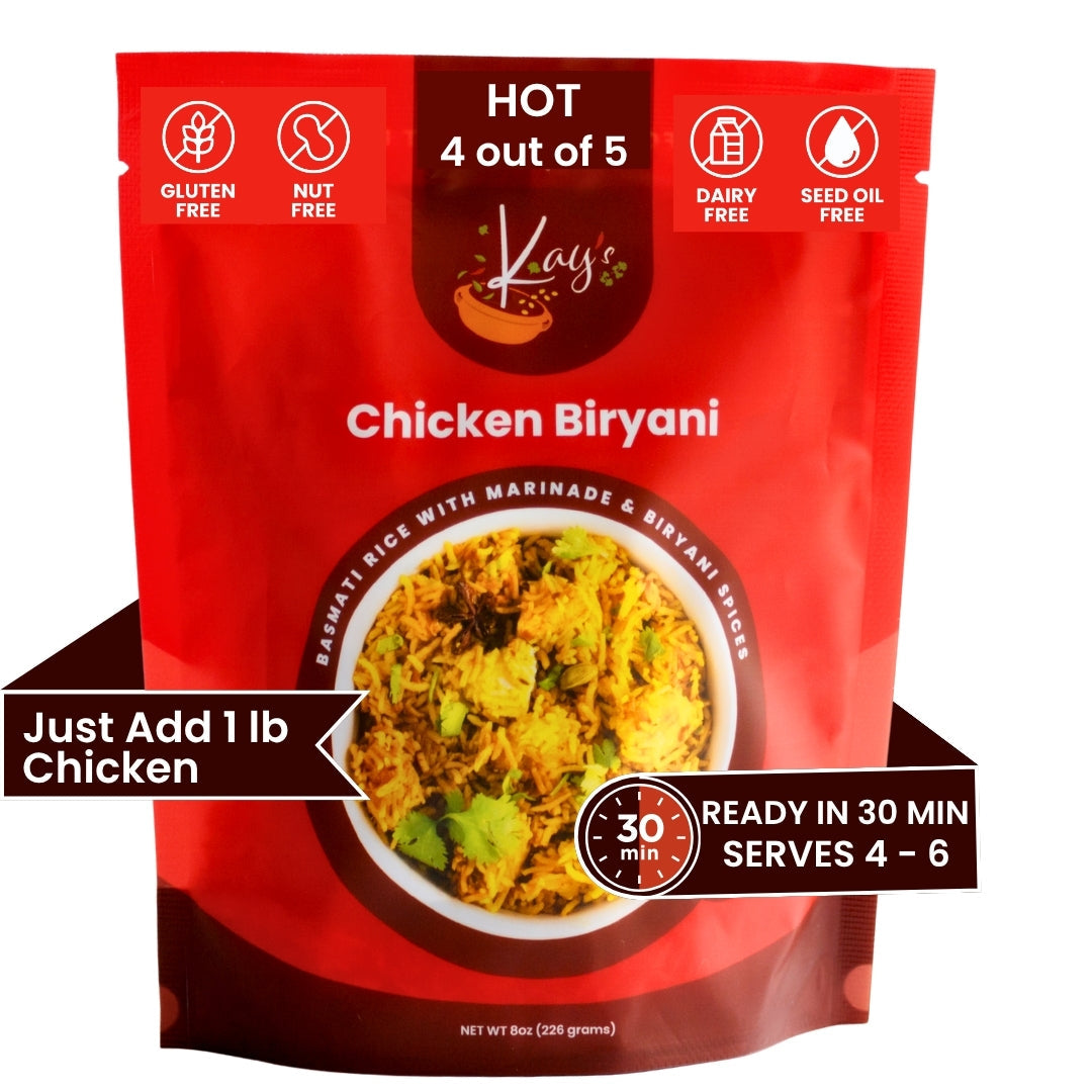 Chicken Biryani Kit - Top-9 Allergen-Free, Bold & Spicy, Serves 4–6