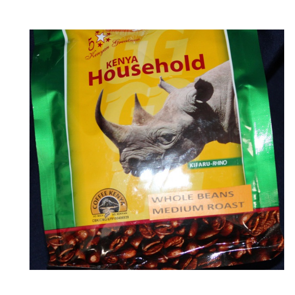 Gibsons Household Coffee front label close up
