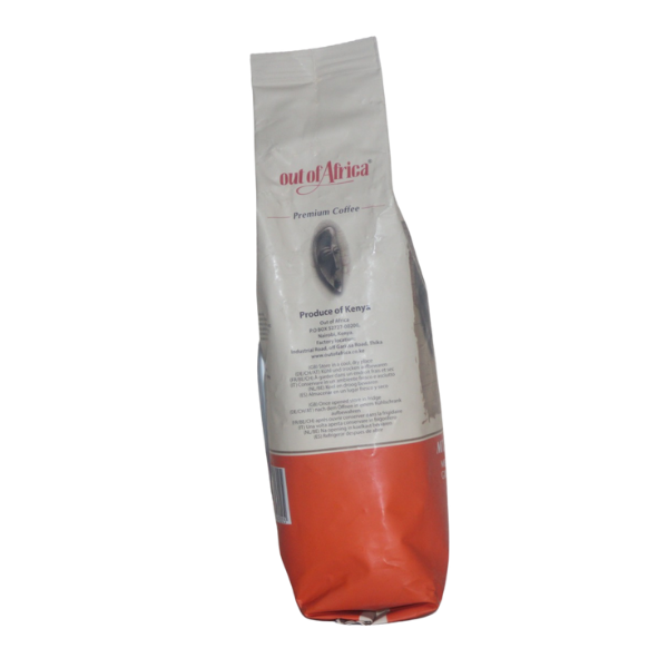 Out of Africa Mt Kenya Medium Roast Ground Coffee package side information panel