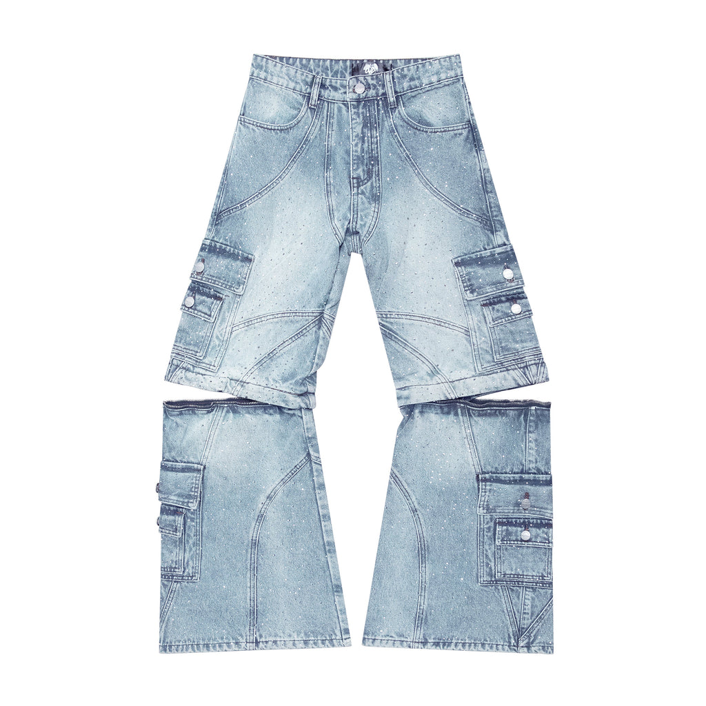 "LGHTCRYSTL" TRNSFRMR DENIM
