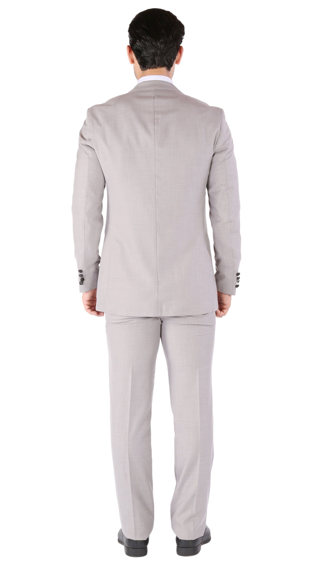 Luna 3pc Slim Fit Grey Peak Lapel Tuxedo