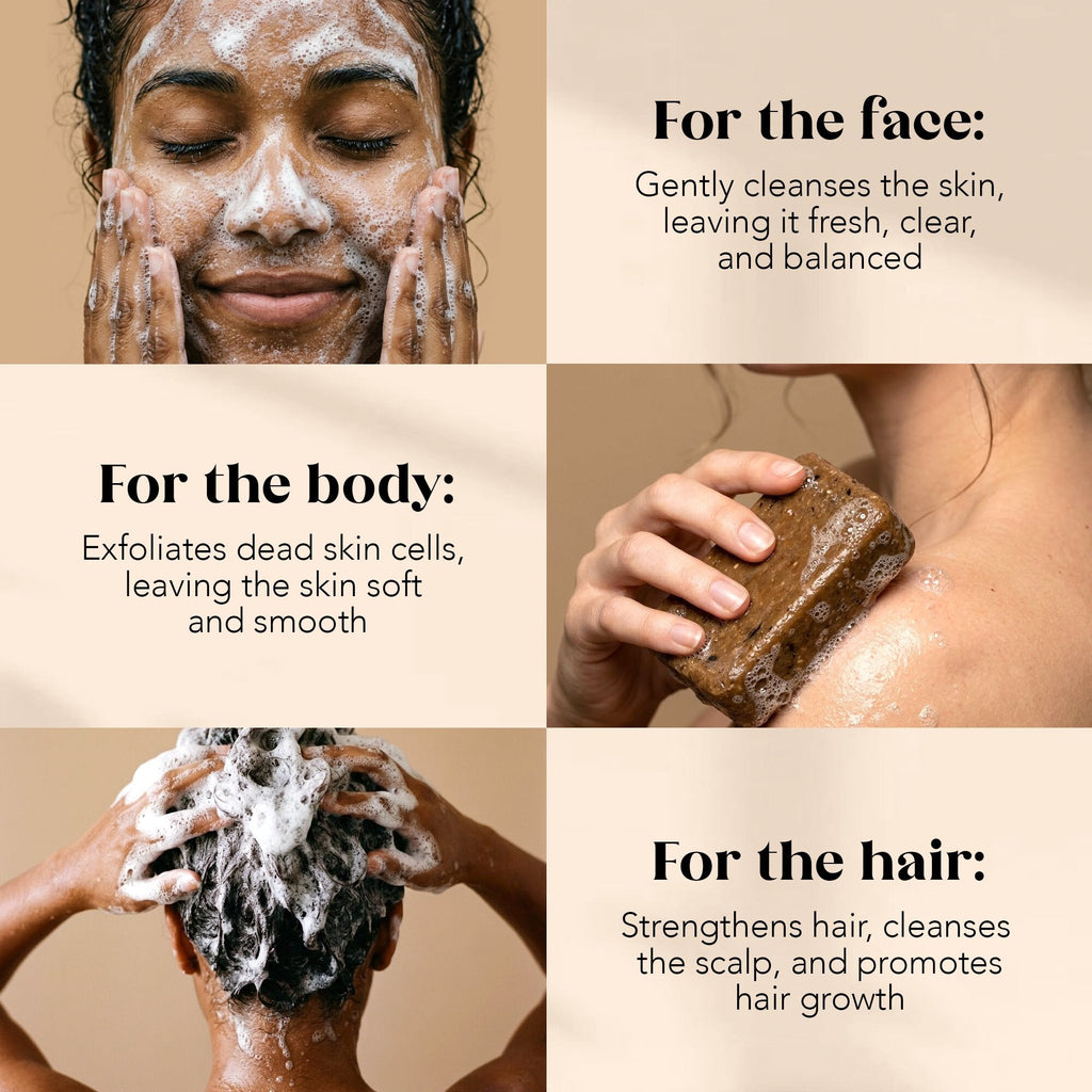 100% African Black Soap - Lemongrass