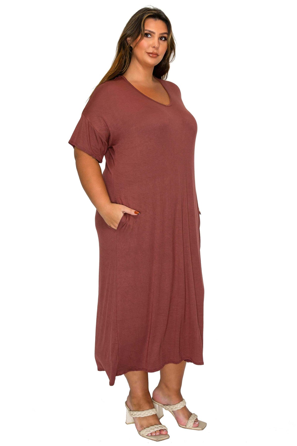 Olivia Pocket Midi Dress