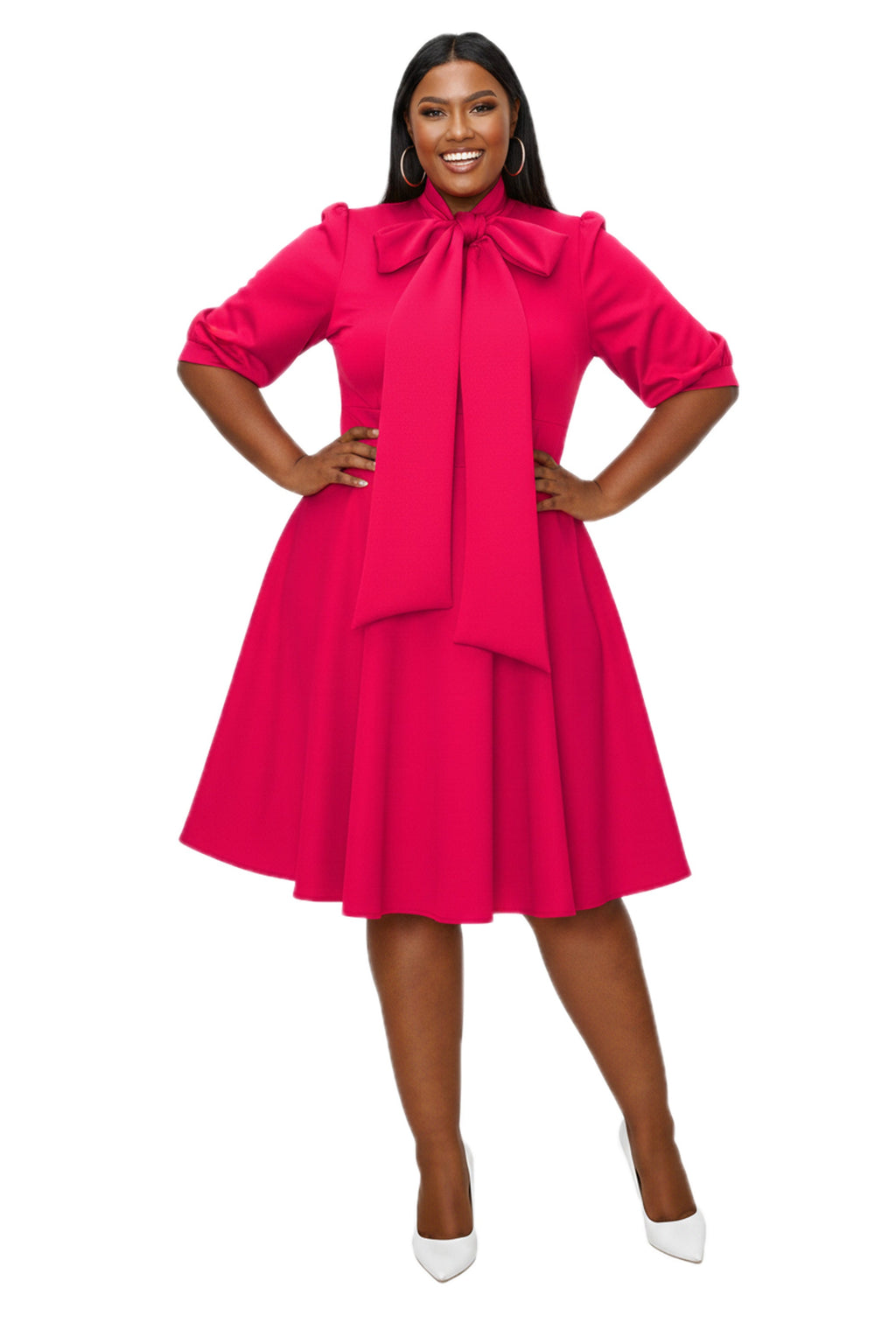 Carina Donna Flare Dress w/ Pockets