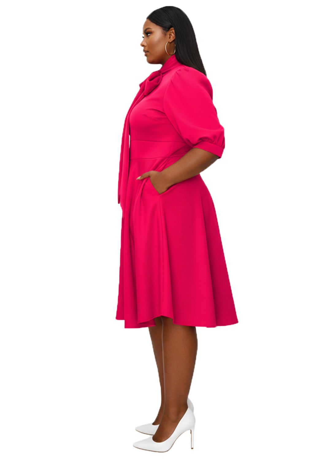 Carina Donna Flare Dress w/ Pockets