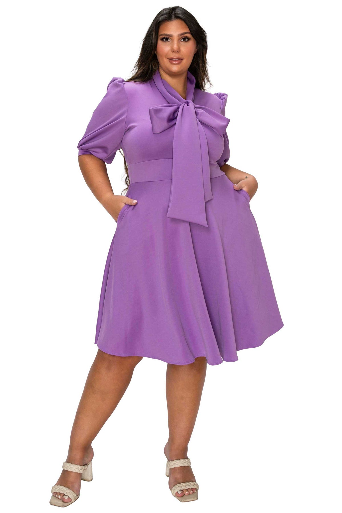 Carina Donna Flare Dress w/ Pockets