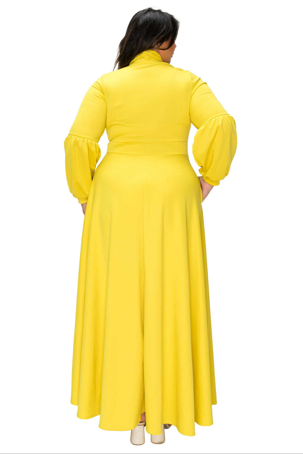 Bella Donna Dress with Ribbon and Bishop Sleeves