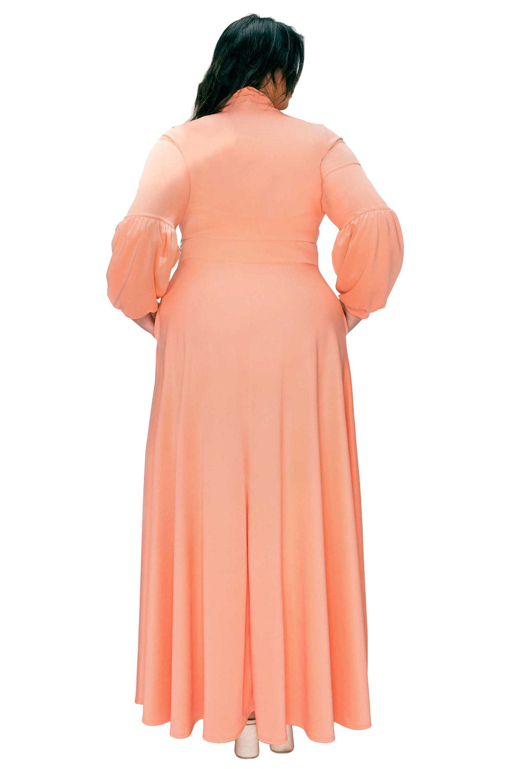Bella Donna Dress with Ribbon and Bishop Sleeves