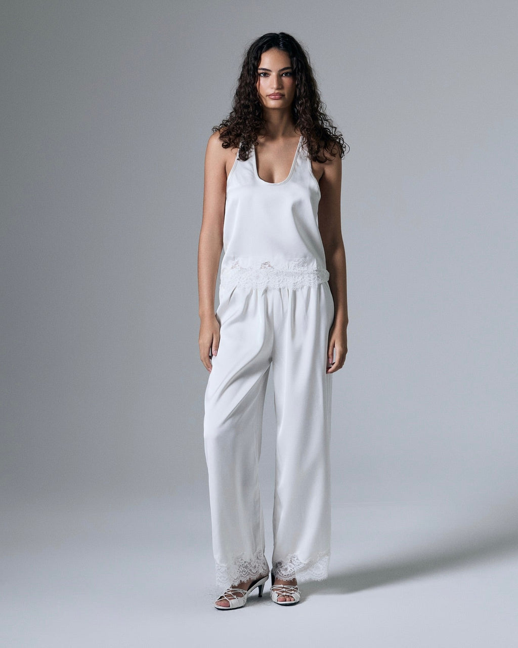 Rowe Satin Lace Pants