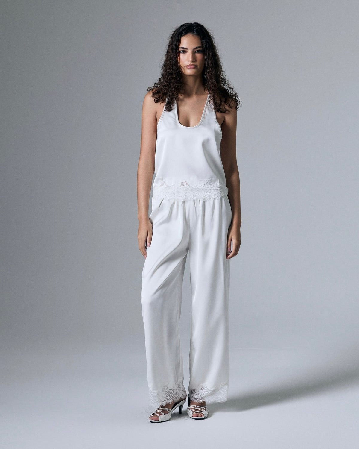 Rowe Satin Lace Pants