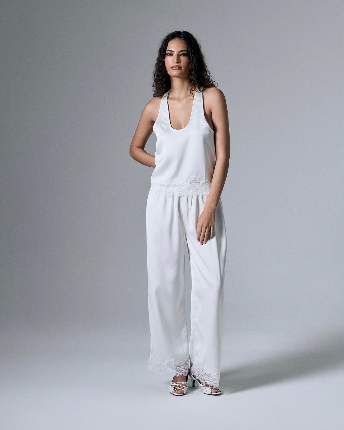 Rowe Satin Lace Pants